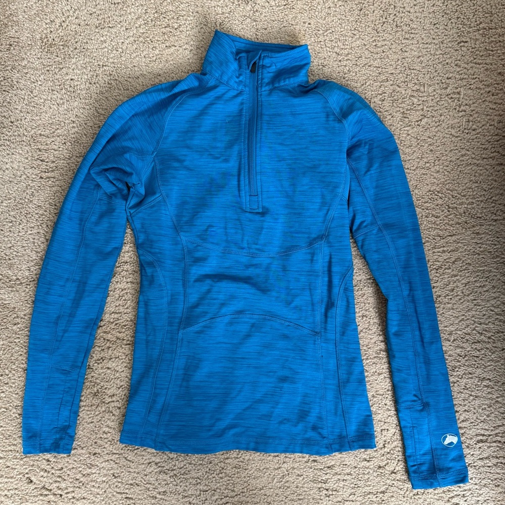 Riding Sport Dover Riding Sport Blue Small Winter Quarter Zip Shirt